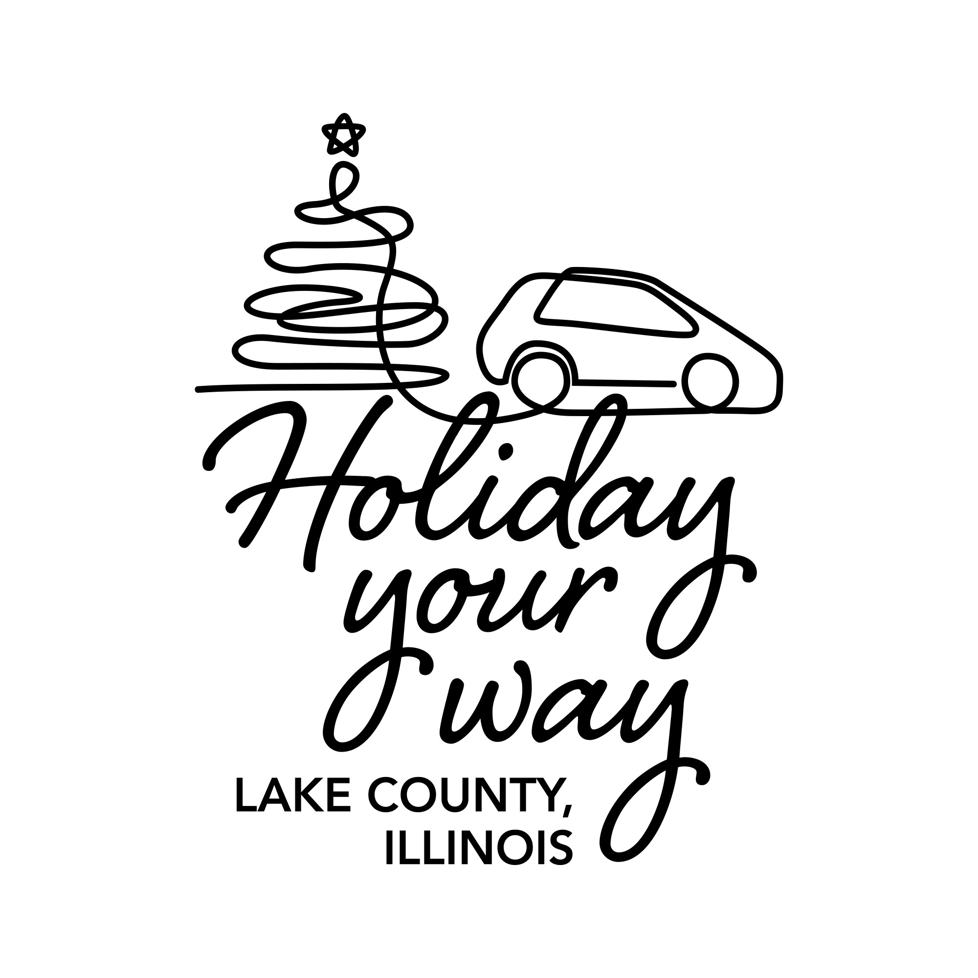 Holiday Your Way - black & white logo