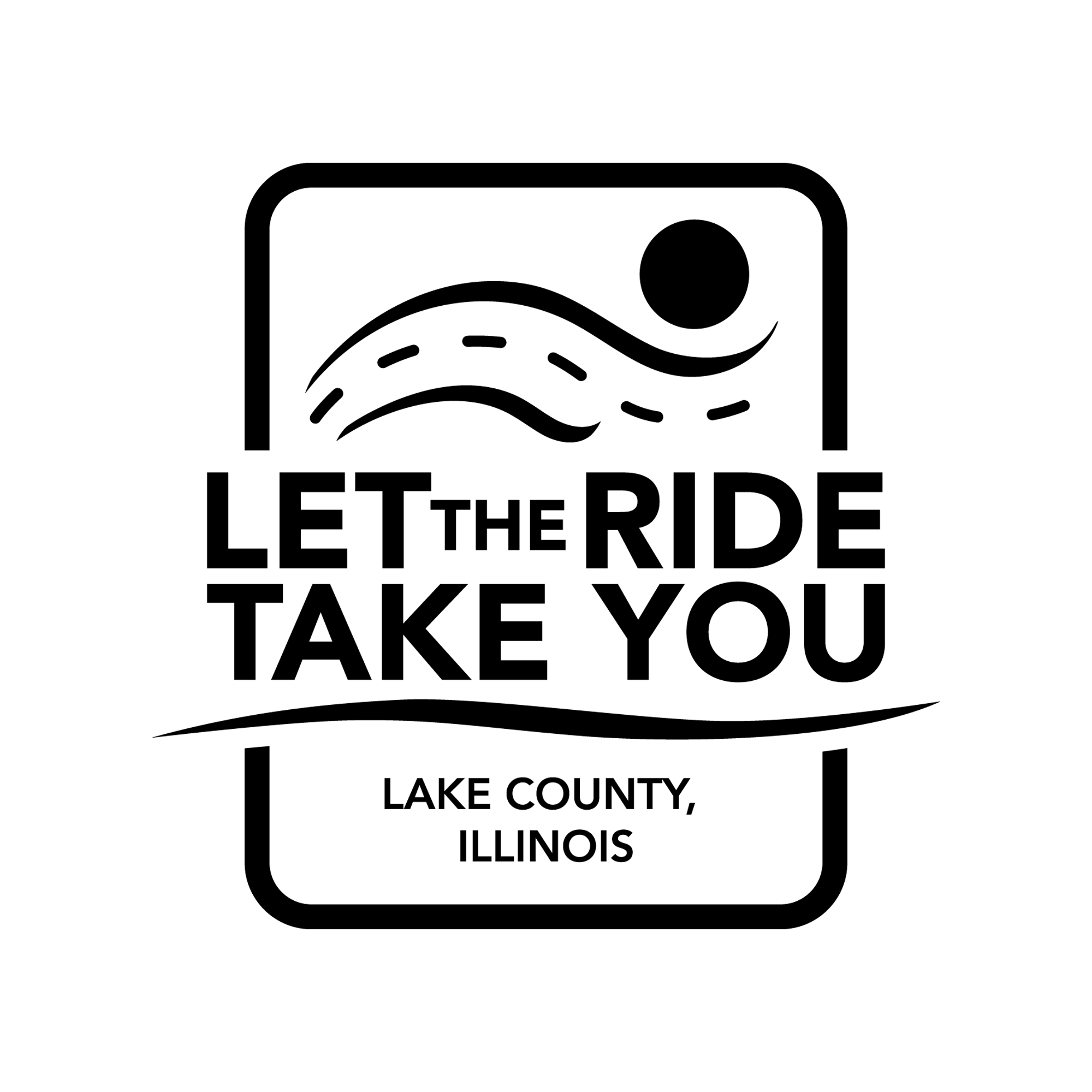 Let the Ride Take You - black & white logo