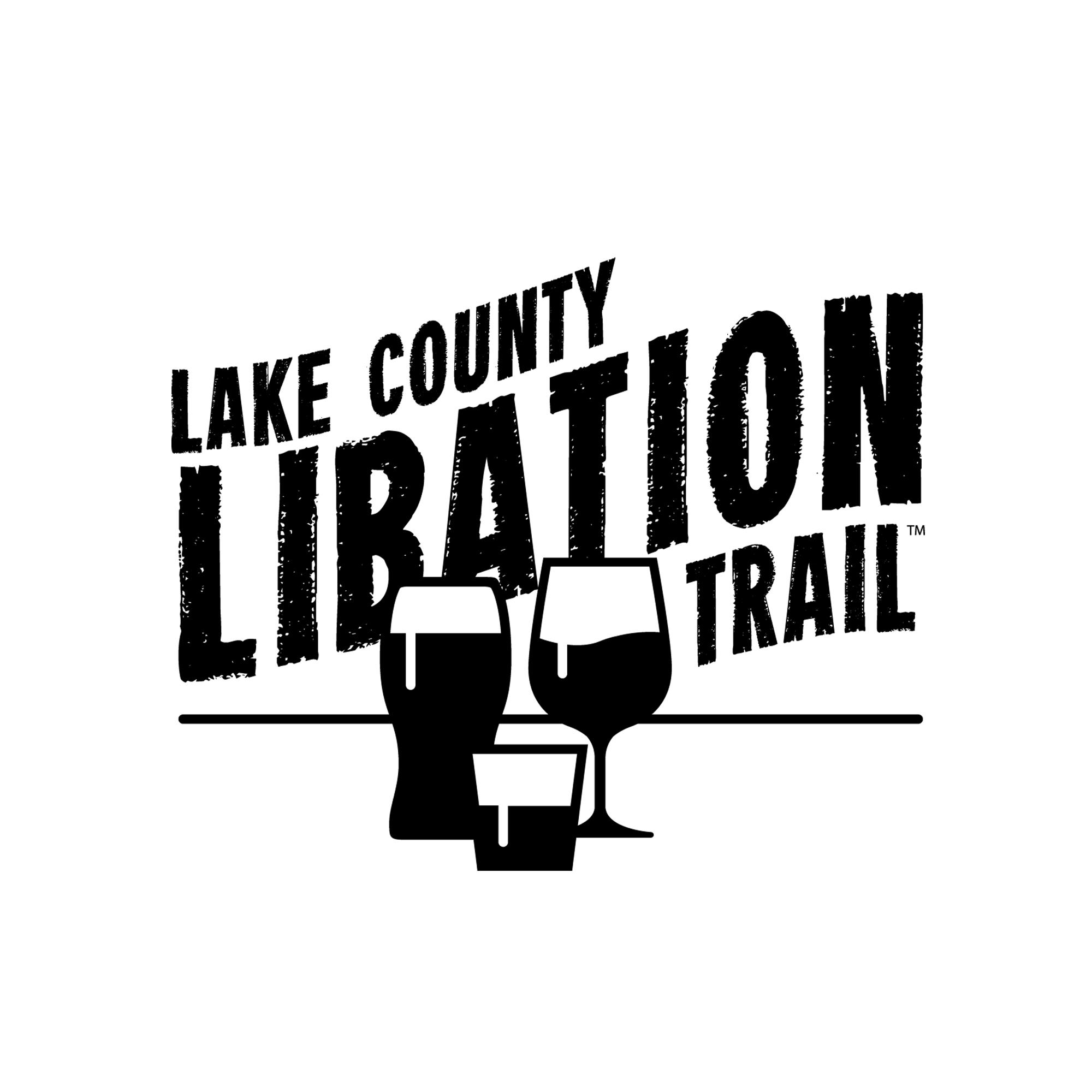 Libation Trail - black & white logo