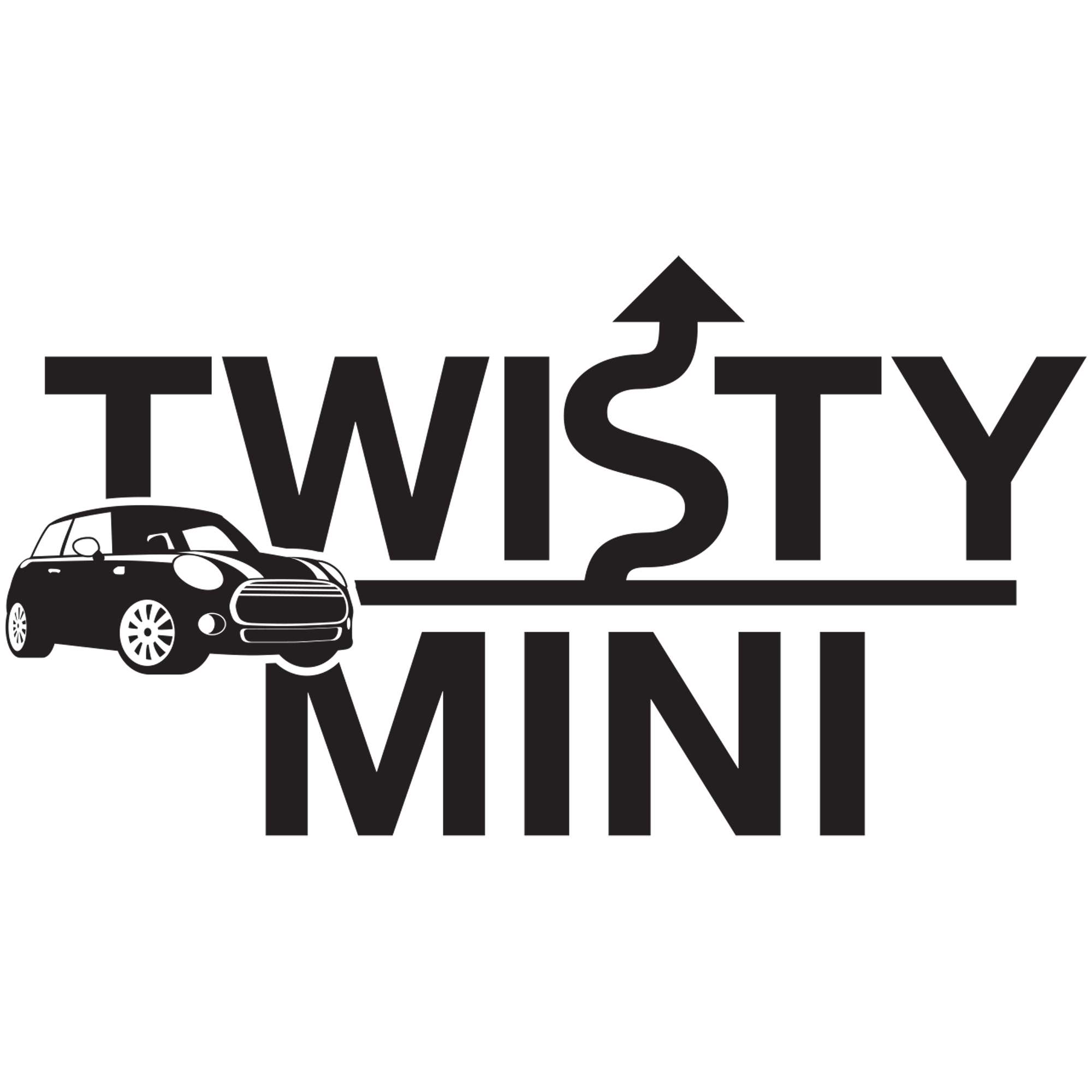 Twisty MINI - black & white logo